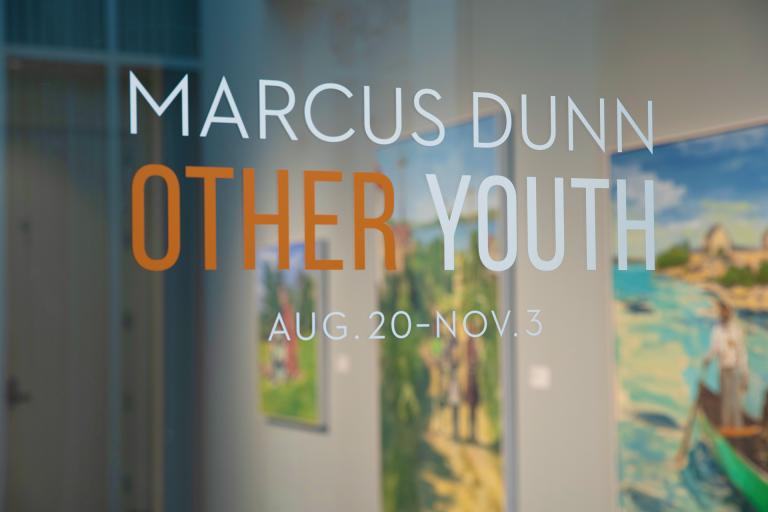 Installation view of Marcus Dunn exhibit