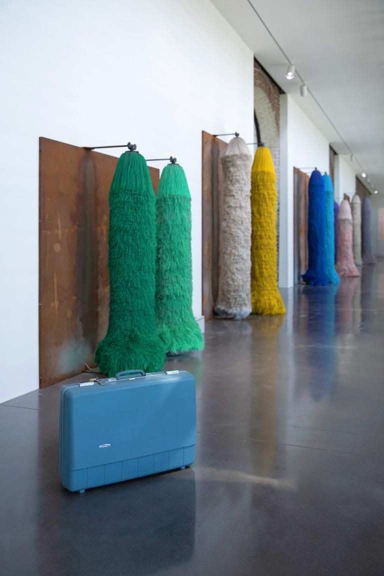 Installation view of 'Lara Favaretto: Works from Rennie Collection" exhibition