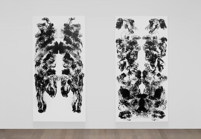 Installation view of Mark Wallinger exhibition at SCAD Museum of Art