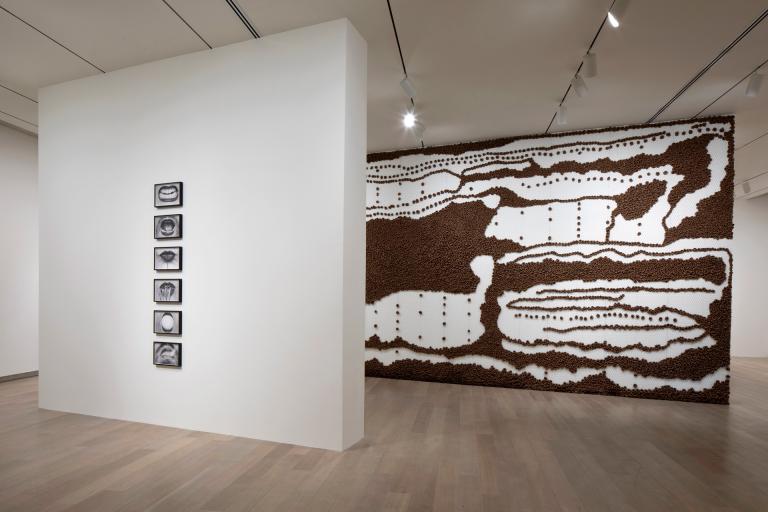 Installation views of Anna Maria Maiolino exhibition at SCAD Museum of Art