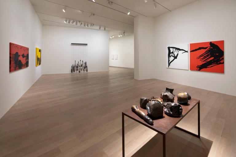 Installation views of Anna Maria Maiolino exhibition at SCAD Museum of Art
