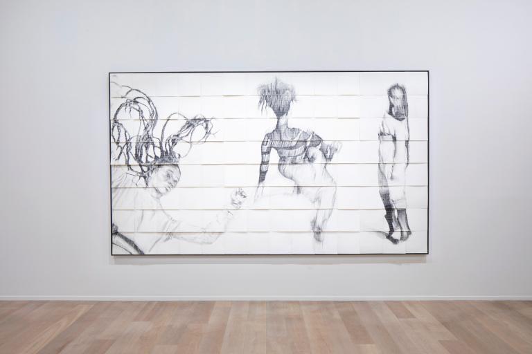Installation view of Kenturah Davis exhibition at SCAD Museum of Art