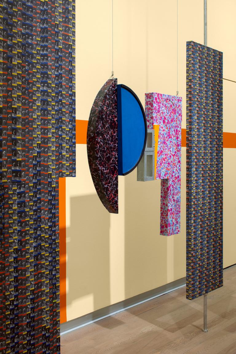 Installation views of Rodrigo Hernandez exhibition at SCAD Museum of Art