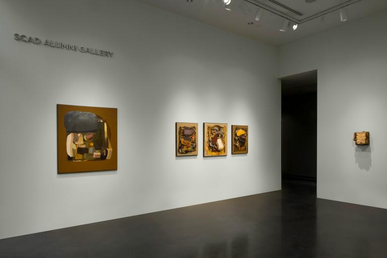 Installation view of Edgar Sanchez Cumbas exhibition