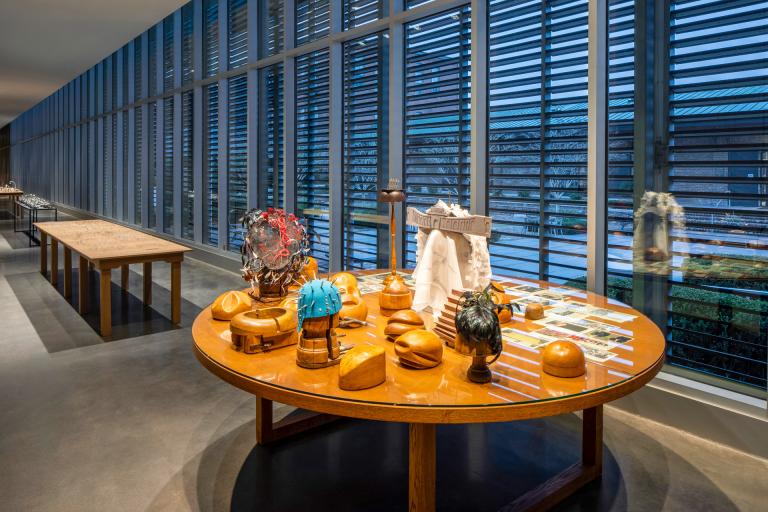Installation views of Carlos Garaicoa exhibit at SCAD Museum