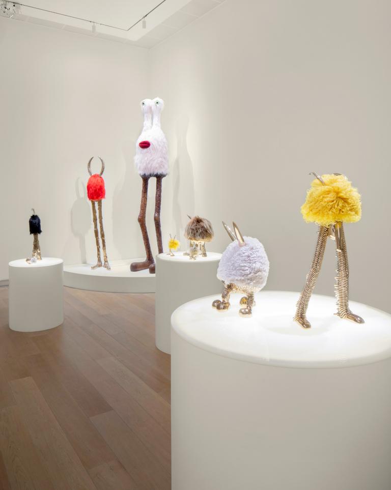 Installation views of Haas Brothers exhibit at SCAD Museum
