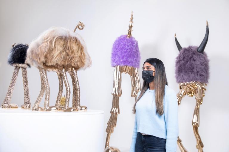 Installation views of Haas Brothers exhibit at SCAD Museum