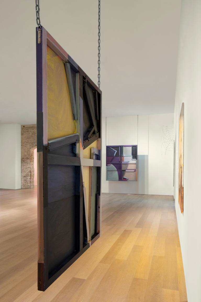 Installation views of Paulina Olowska exhibit at SCAD Museum