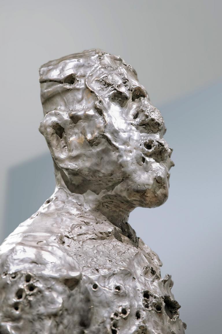 Installation views of Sanford Biggers exhibit at SCAD Museum