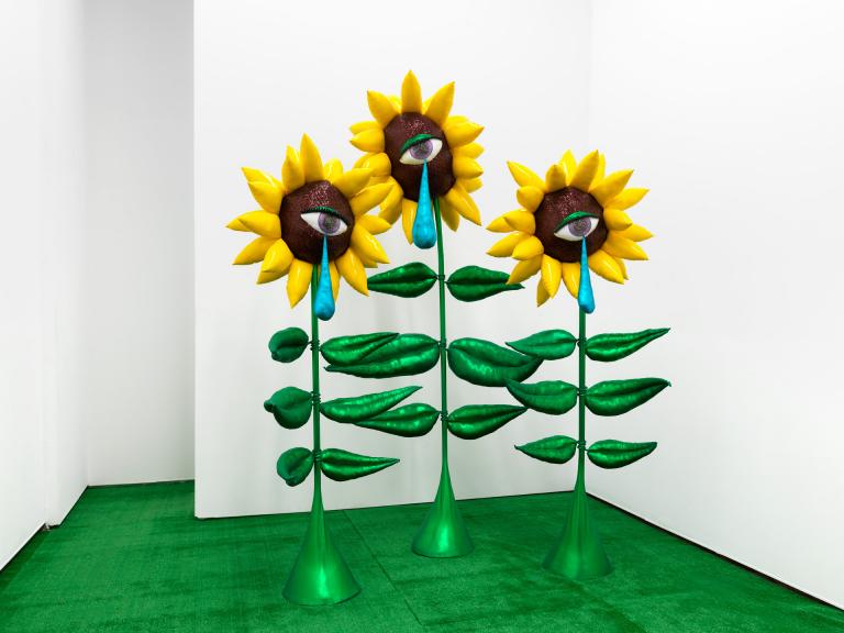 Hein Koh, "Sad Sunflowers," 2018. Photo by Dan Bradica, courtesy of the artist and Anton Kern Gallery. Signature image for Hein Koh exhibition