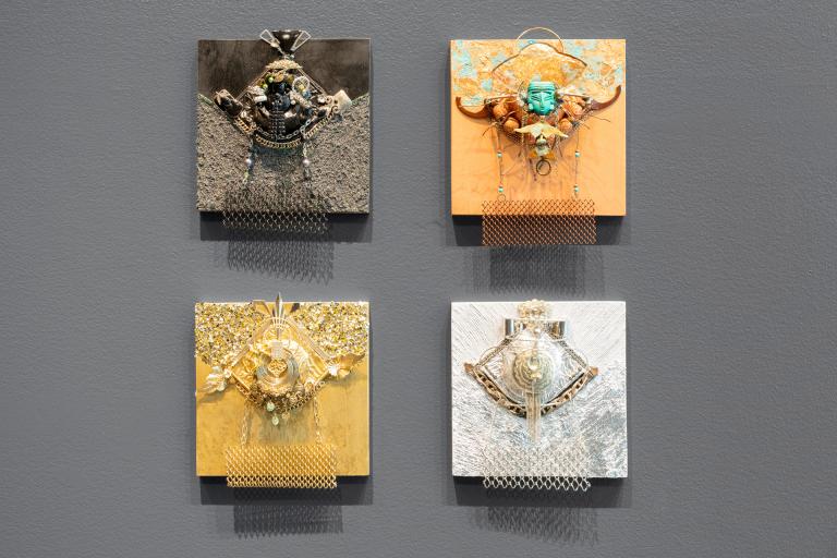 Installation view of Monica Cioppettini exhibit