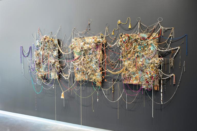 Installation view of Monica Cioppettini exhibit