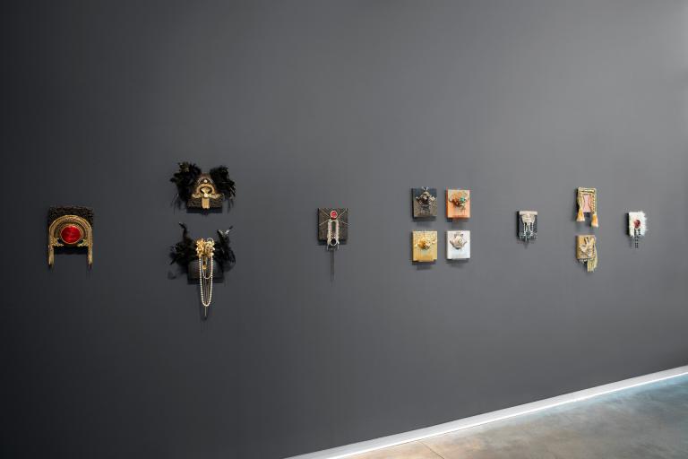Installation view of Monica Cioppettini exhibit