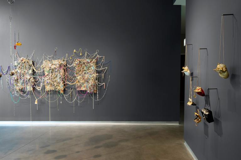 Installation view of Monica Cioppettini exhibit