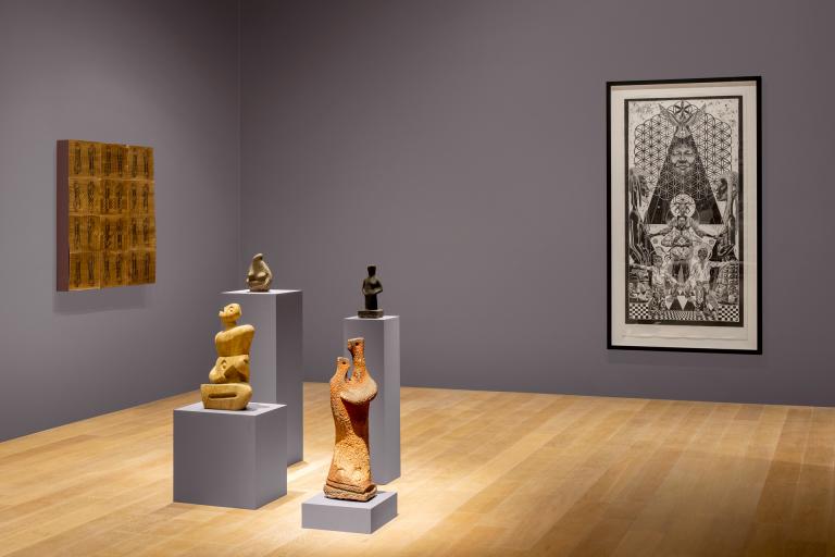 Installation view of "Points of Contact"