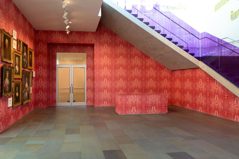 Installation view of "White Wig" 