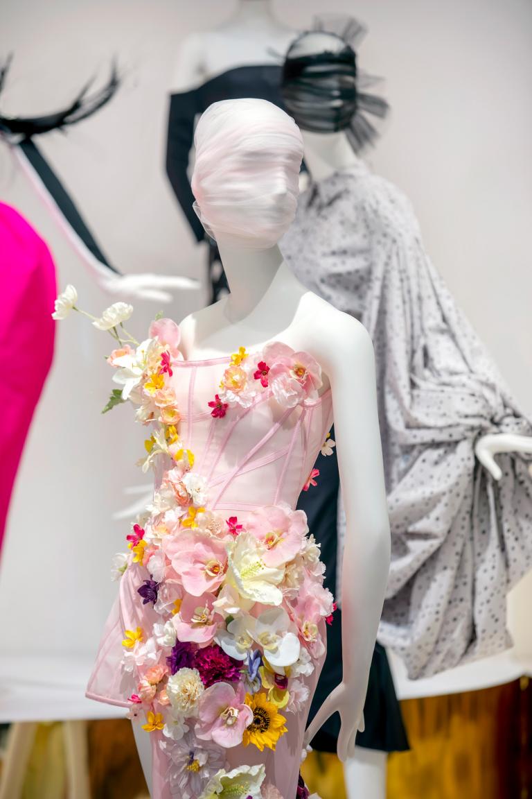 Installation images for Christian Siriano exhibition