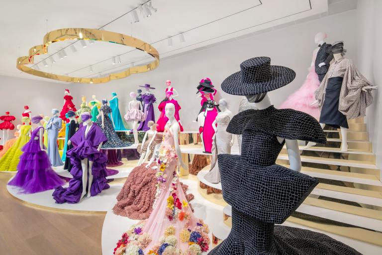 Installation images for Christian Siriano exhibition