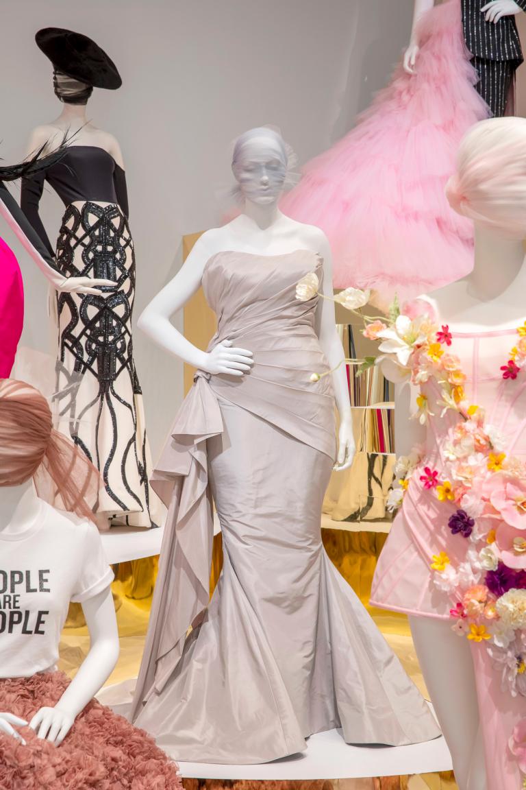 Installation images for Christian Siriano exhibition