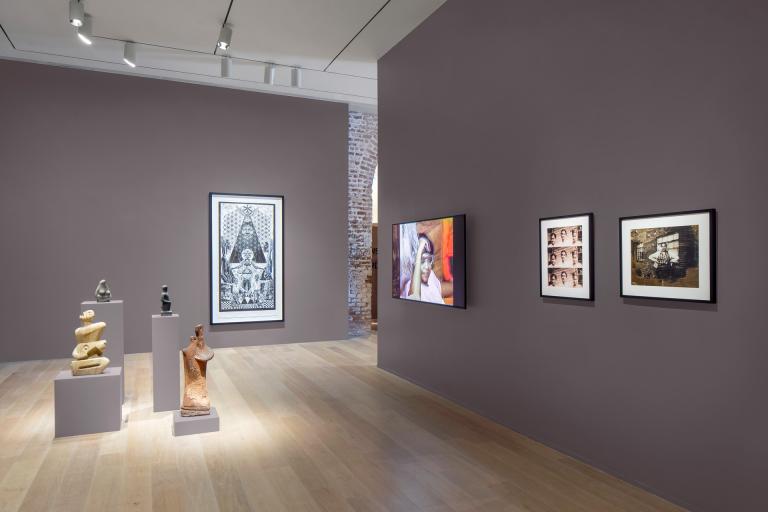 Installation view of "Points of Contact"