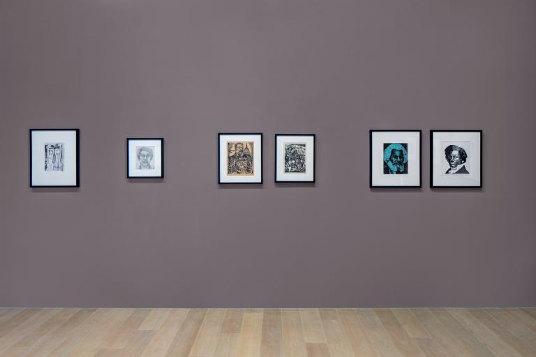 Installation view of "Points of Contact"