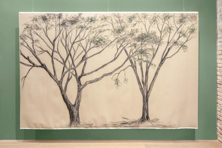 Installation view of Nohemi Perez exhibition