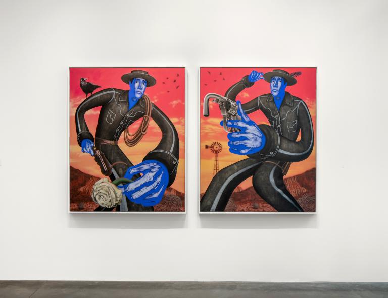 Installation images for Carter Flachbarth exhibition