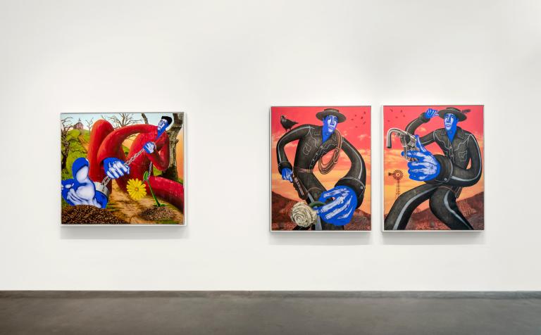 Installation images for Carter Flachbarth exhibition
