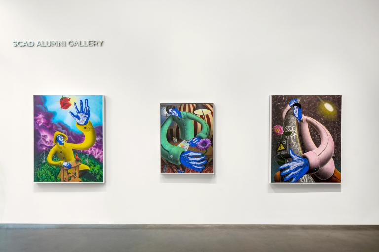 Installation images for Carter Flachbarth exhibition