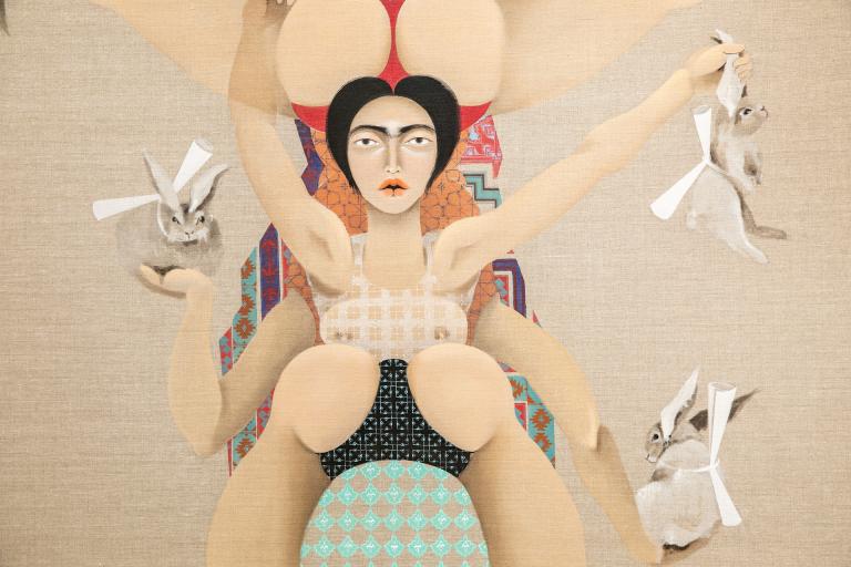 Installation image of Hayv Kahraman exhibition