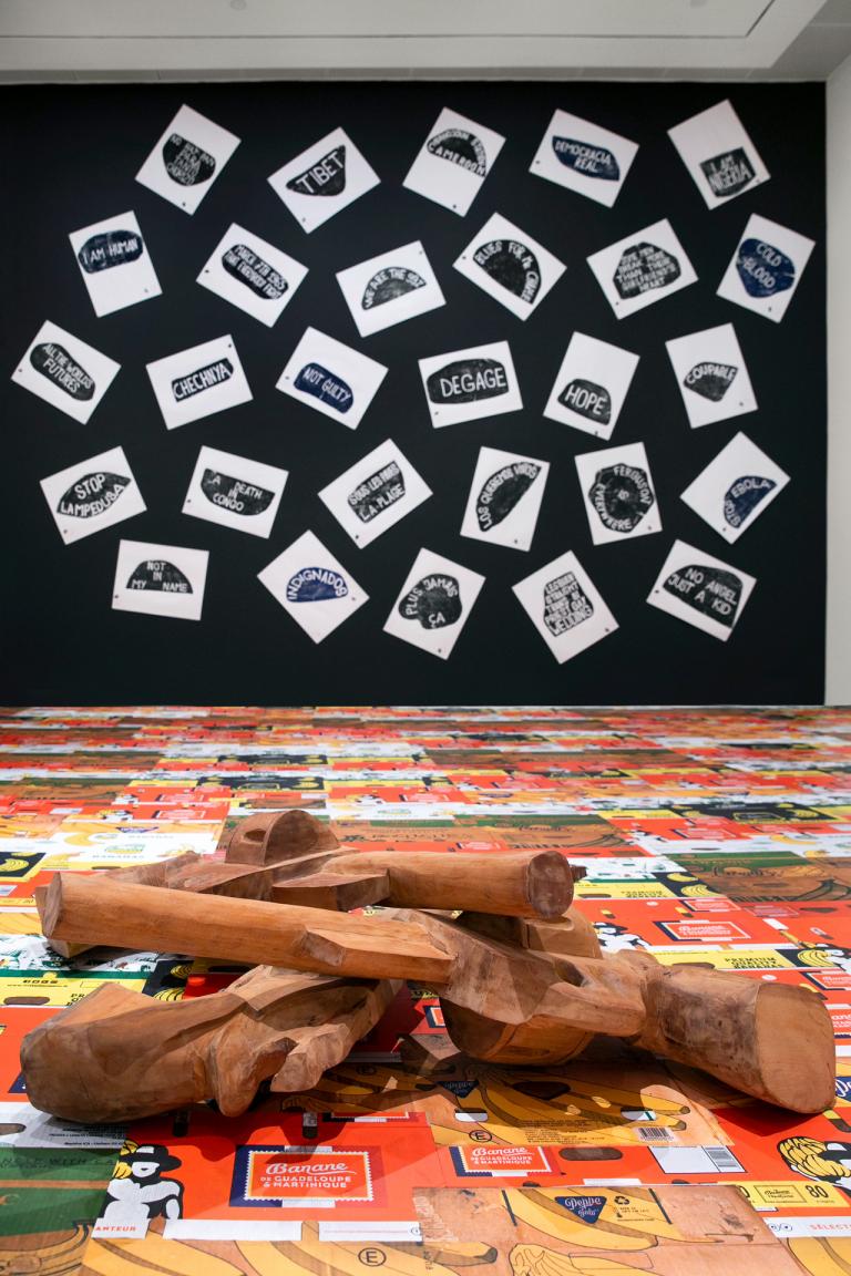 Installation view of Barthélémy Toguo exhibition
