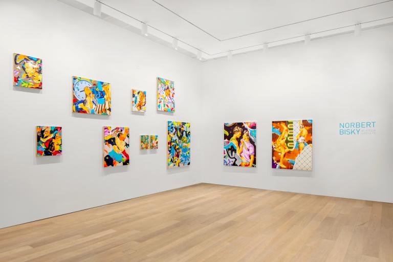 installation image for Norbert Bisky exhibition