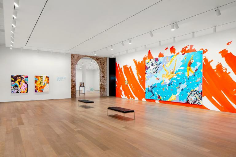 installation image for Norbert Bisky exhibition