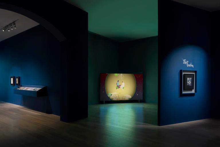 Installation photo of Aaron Douglas exhibition