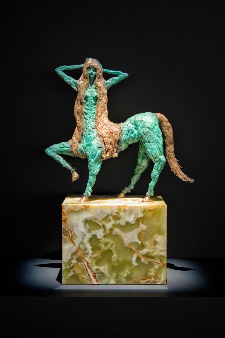 installation view of Allison Schulnik exhibition