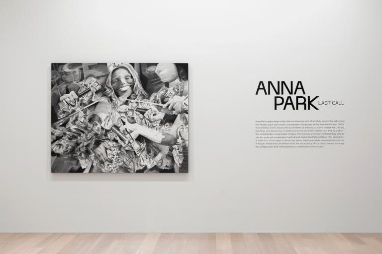 installation view of Anna Park exhibition