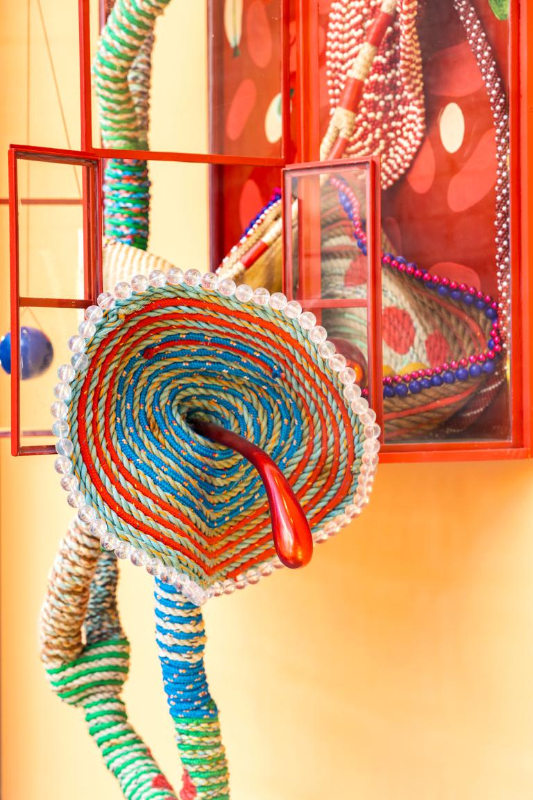 Installation image for Maria Nepomuceno exhibition