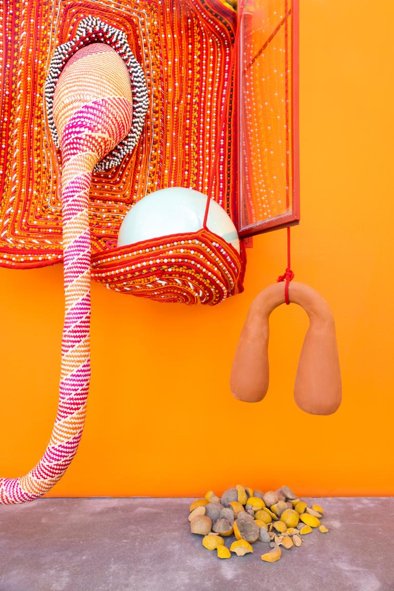 Installation image for Maria Nepomuceno exhibition
