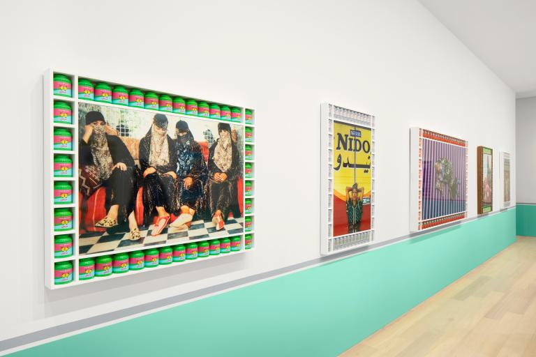Installation view of Hassan Hajjaj exhibition
