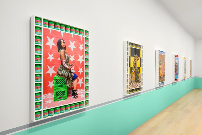Installation view of Hassan Hajjaj exhibition