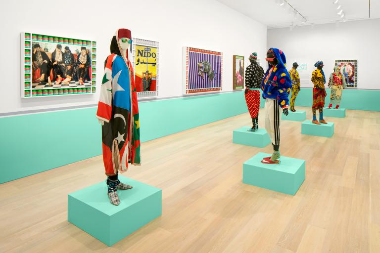 Installation view of Hassan Hajjaj exhibition