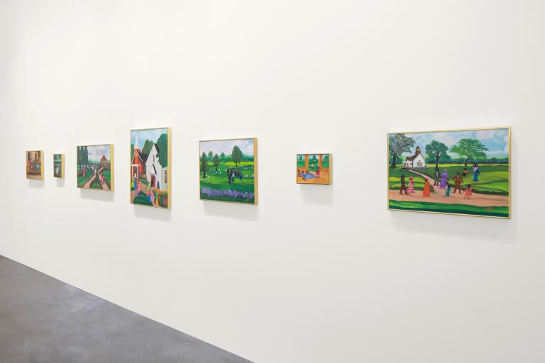 installation view of Ana Bel Lee Washington exhibition