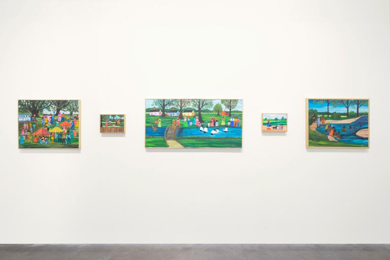 installation view of Ana Bel Lee Washington exhibition