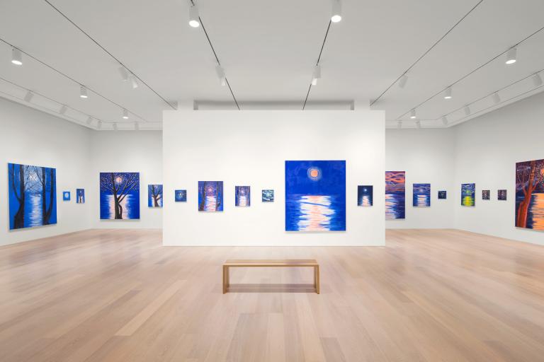 installation view of Ann Craven exhibition