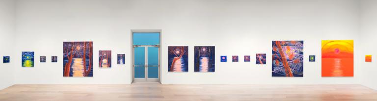 installation view of Ann Craven exhibition