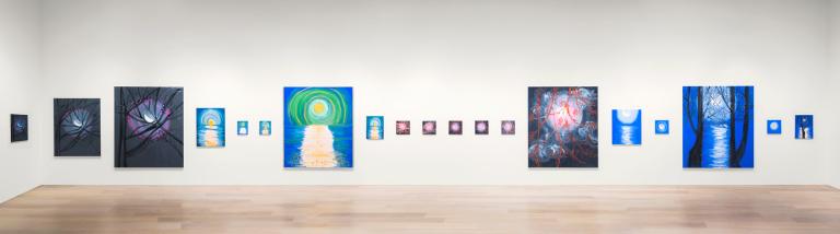 installation view of Ann Craven exhibition