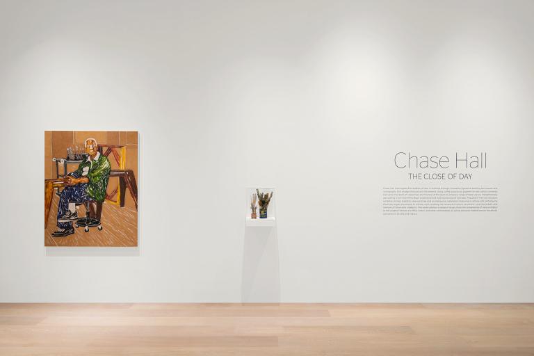 installation view of Chase Hall exhibition
