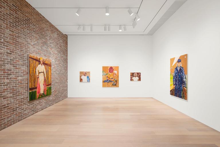 installation view of Chase Hall exhibition