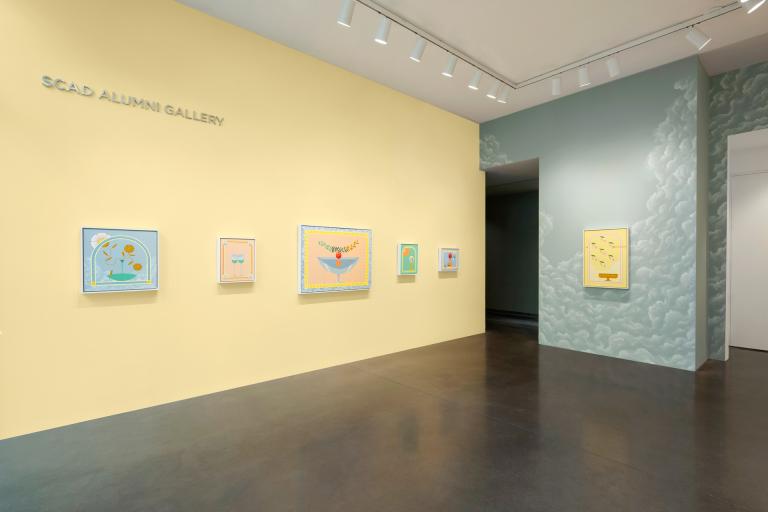 Installation view of Michael Ezzel exhibition
