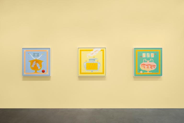 Installation view of Michael Ezzel exhibition